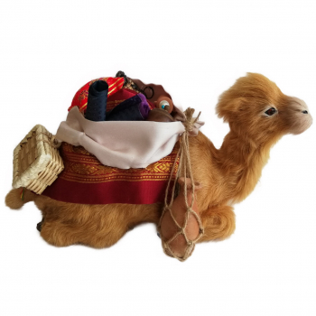 Liegendes Kamel - voll beladen